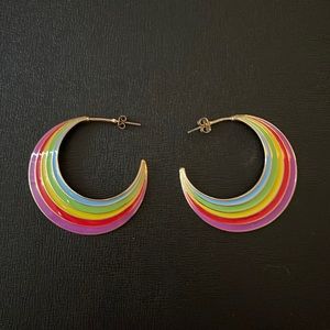 Dolls Kill Rainbow Earrings